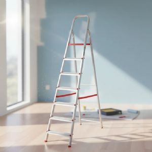 Escada De Alumínio Tesoura Botafogo Lar & Lazer 7 Degraus